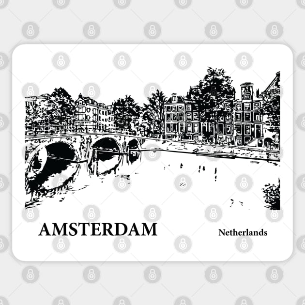 Amsterdam Netherlands Sticker by Lakeric